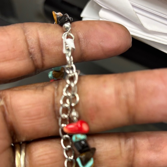 Colorful Gemstone Heart Necklace - NWOT - Picture 7 of 8